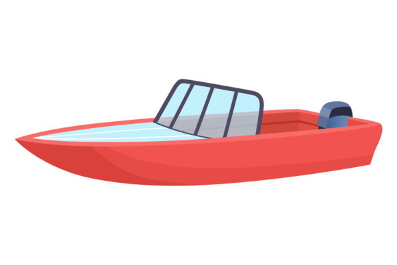 Download Motor Boat Cartoon Icon. Water Transport - Motor Collection