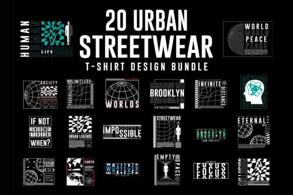 Download Urban Streetwear T-shirt Designs Bundle - Tree Collection