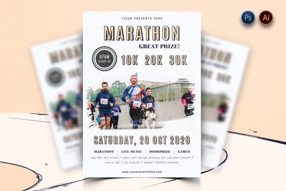 Download Marathon Event Flyer Template - Marathon Collection