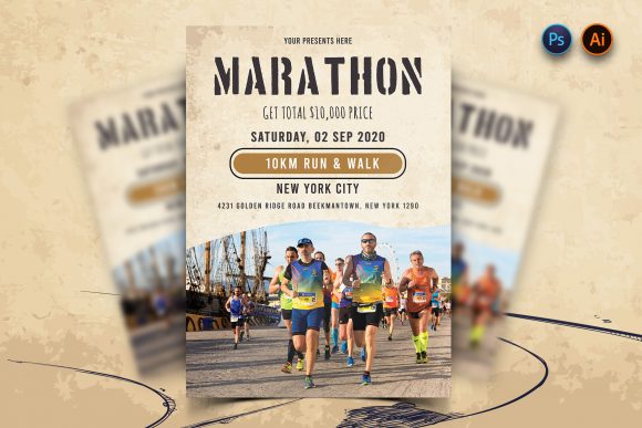 Download Marathon Event Flyer Template - Marathon Collection
