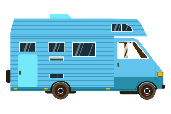 Download Camper Car Cartoon Vehicle. Motor Home L - Premium Resources